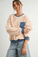 Thin Stripe Oversized Sweater