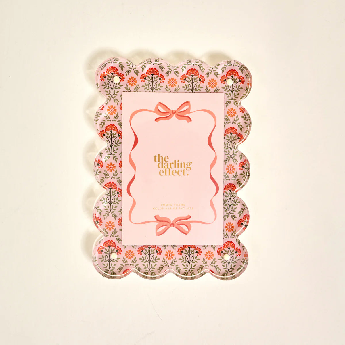 The Darling Effect- Rectangle Scalloped Acrylic Frame