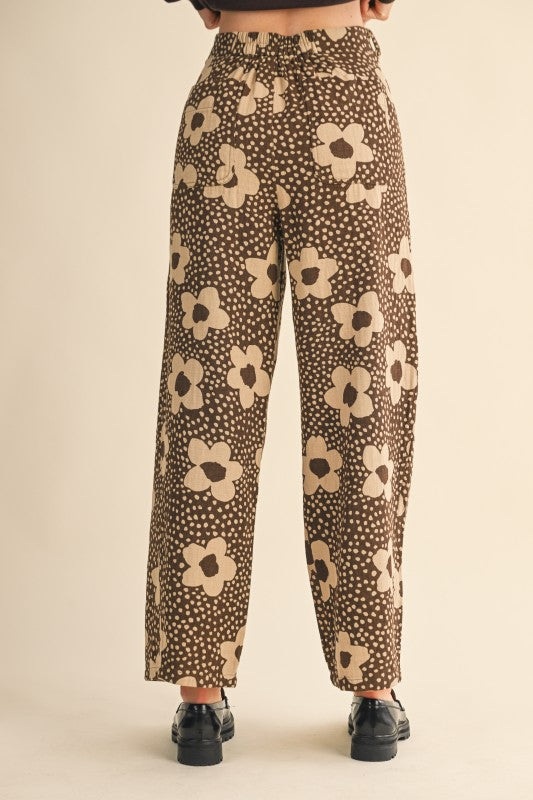Coco Brown Floral Pants
