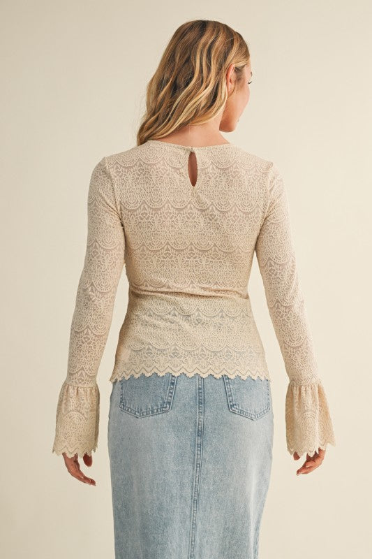Molly Lace Long Sleeve Top