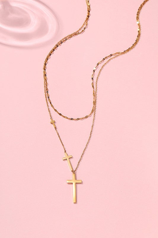 Three Cross Necklace