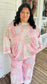 Pink Polly Patchwork Print Pullover