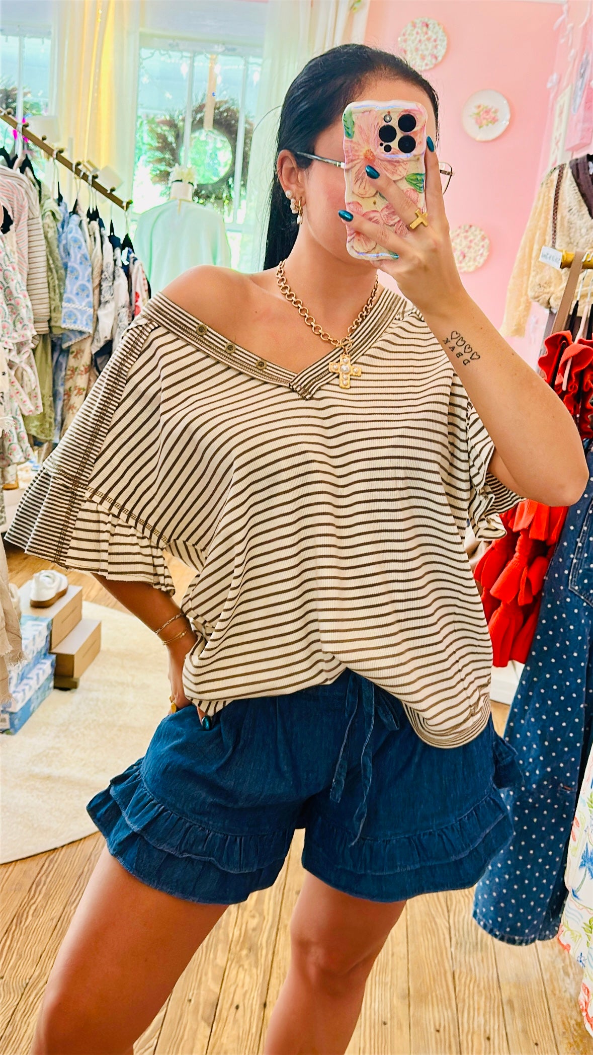 The Hadley Flutter Sleeve Top