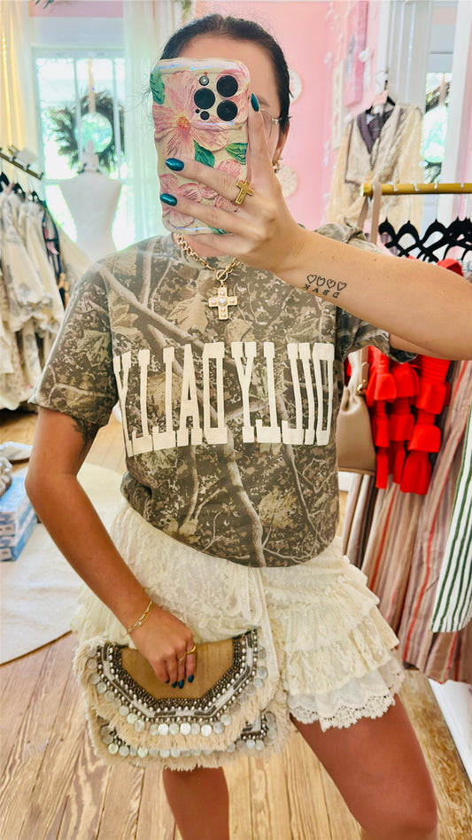 Dilly Dally Camo Short Sleeve