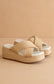 Crossed Platform Sandals