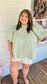 PLUS- Floral Babydoll Blouse