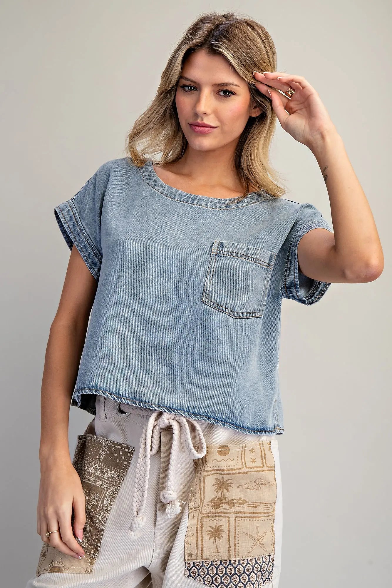 The Remi Denim Top