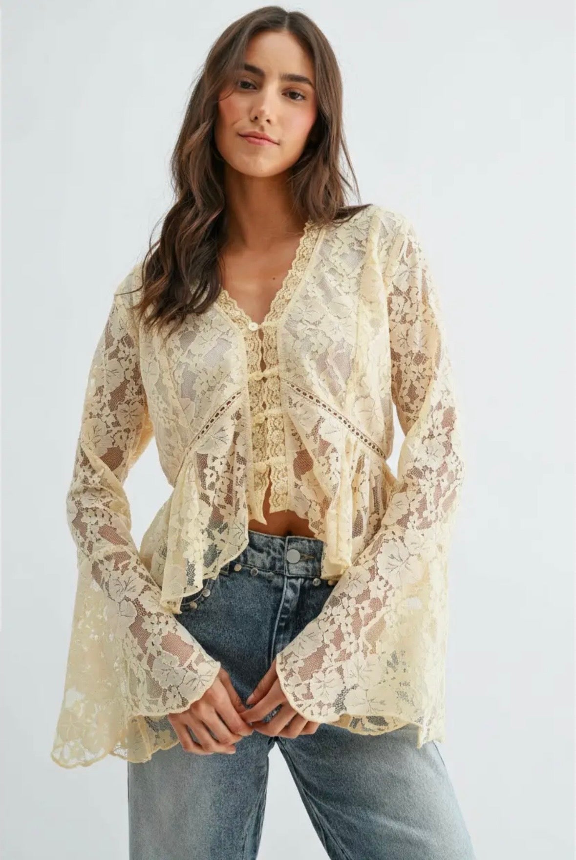 Gracefully Yours Lace Top