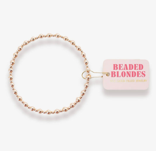 Beaded Blondes-Mini Katy Gold Bracelet