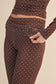 Polka Dot Foldover Flare Pants
