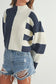 Color Block Mock Sweater