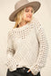 Dotted Openwork Sweater