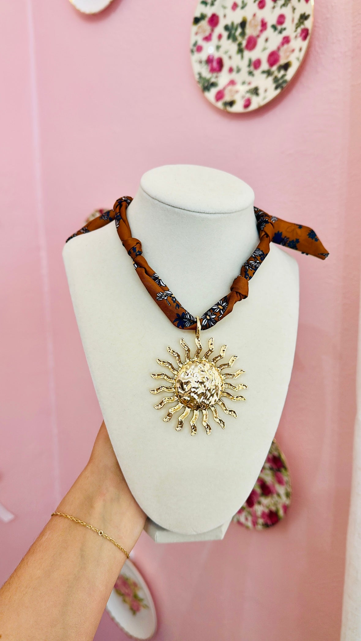 Sunrise Scarf Necklace