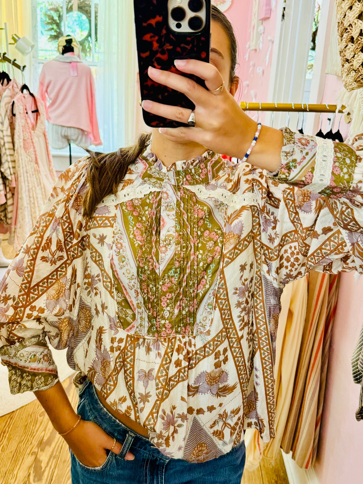 Wanderlust Patchwork Blouse