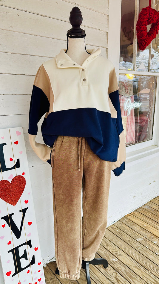 Glo Colorblock Pullover
