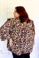 PLUS- Leopard Printed Blouse