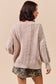 Soft 2tone Sweater Cardigan