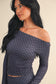 Polka Dot Off Shoulder Top