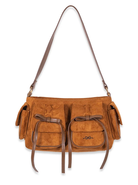 Simply Southern Brown Sued Bag