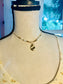 Beated Gold Plate Necklace