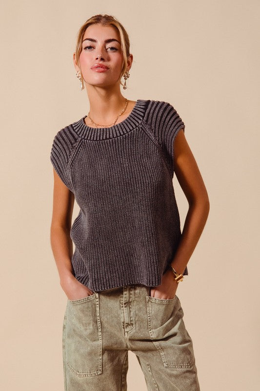 Sleeveless Sweater Top
