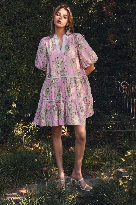 Peony Garden Party Mini Dress