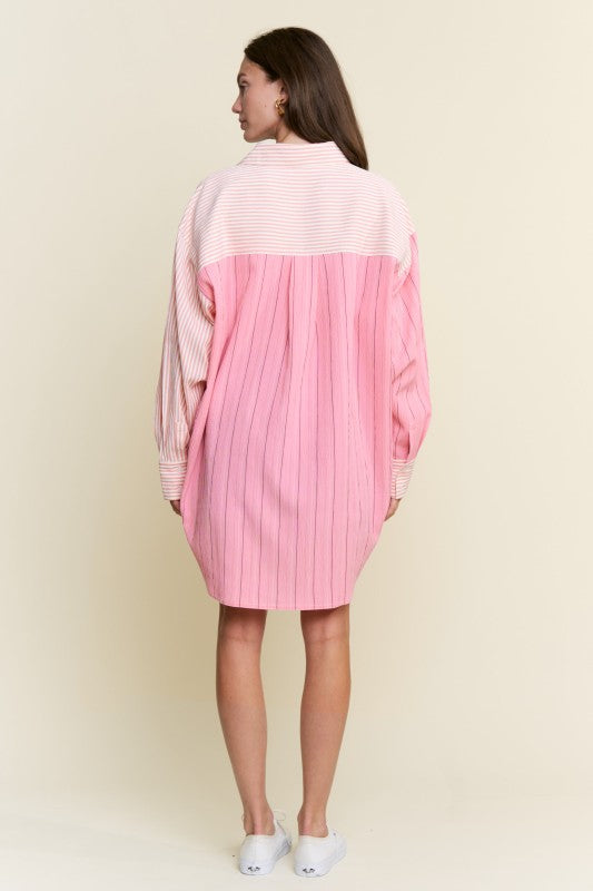 Cotton Candy Button Up