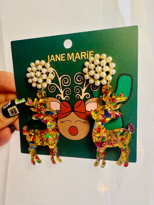 Jane Marie Reindeer Earrings