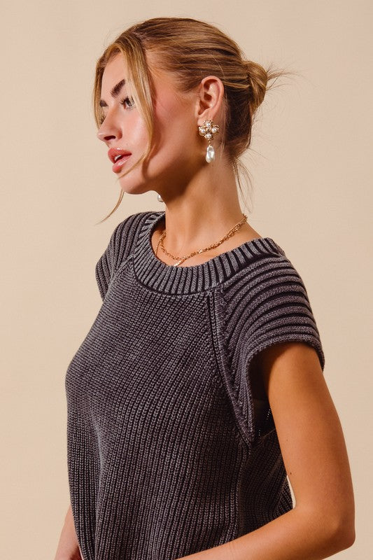 Sleeveless Sweater Top