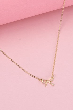 Dainty Bow Necklace