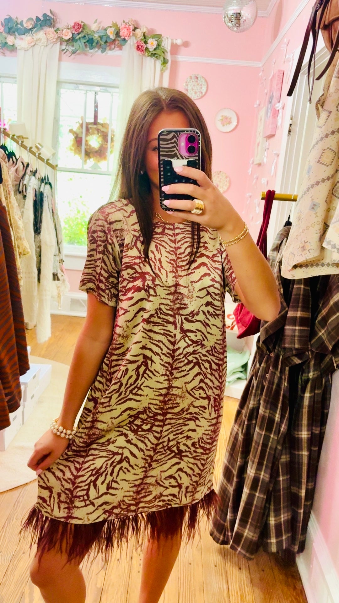 Party Print Mini Dress