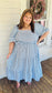 PLUS- Sugar & Sky Midi Dress