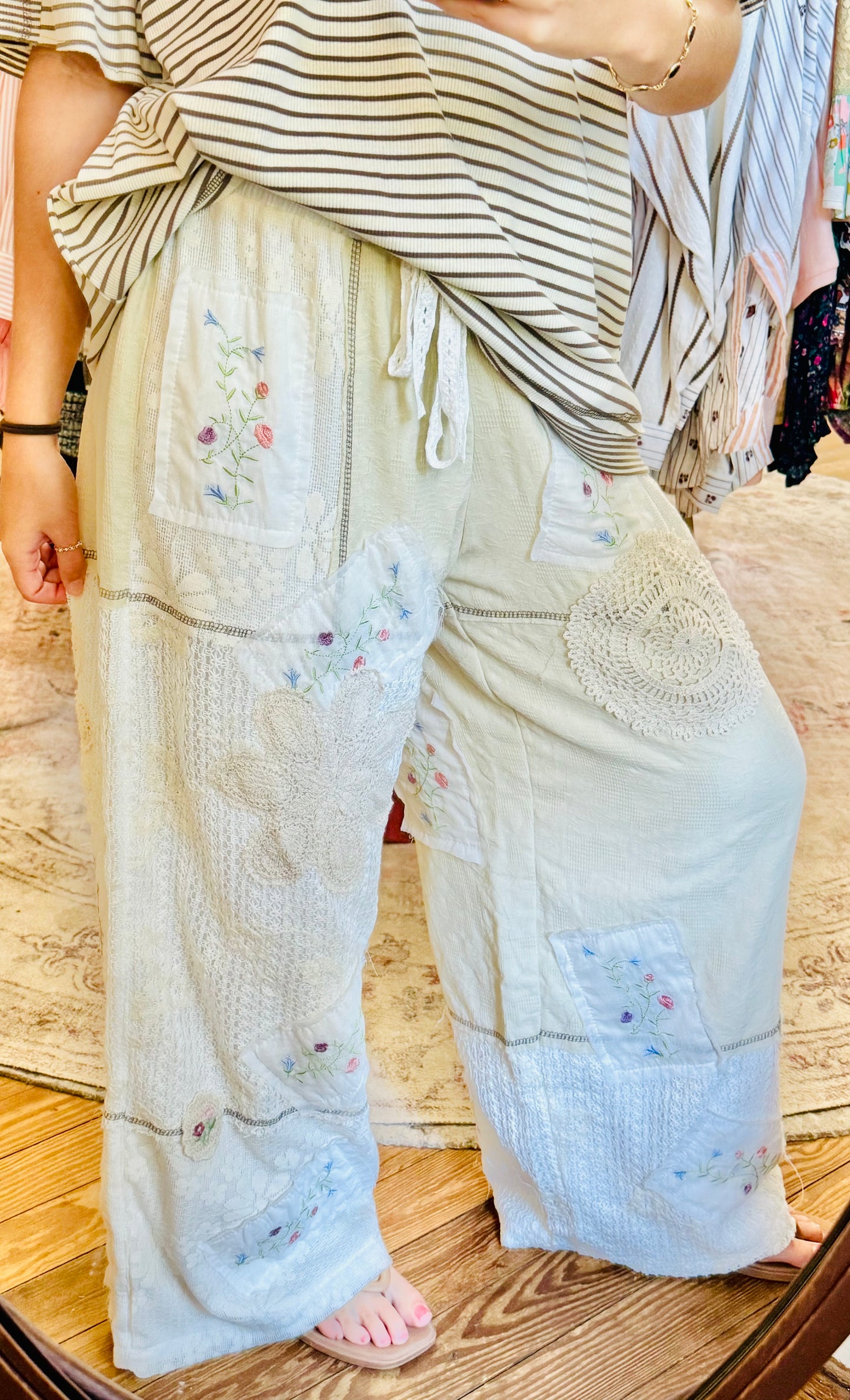 Mary May Patch Detail Pants