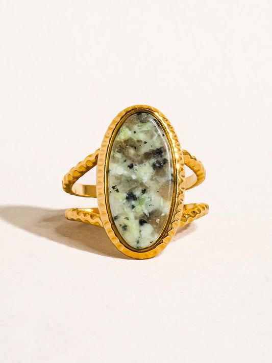 Natural Green Stone Ring