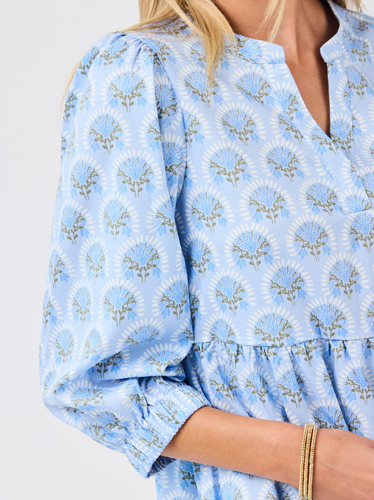 Mary Square Cooper Botanical Bloom Dress
