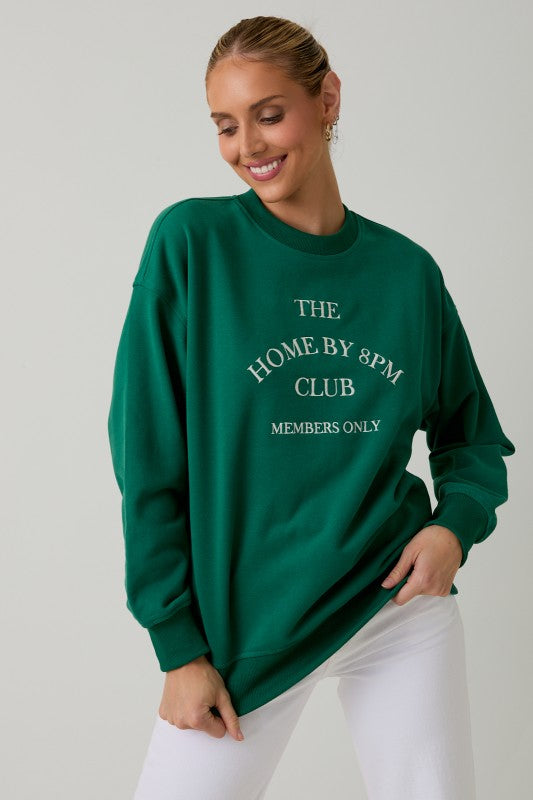 Home By 8pm Club Sweatshirt