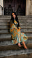 Golden Grace Smocked Midi Dress