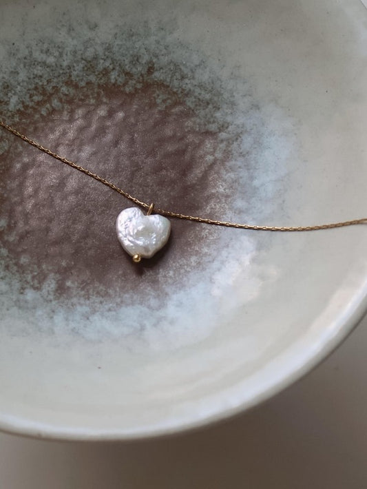 Heart Freshwater Pearl Necklace