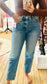 Risen High Rise-Crop Straight Jeans