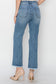 High Rise Crop Straight Jeans