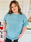 PLUS-Washed Short Sleeve