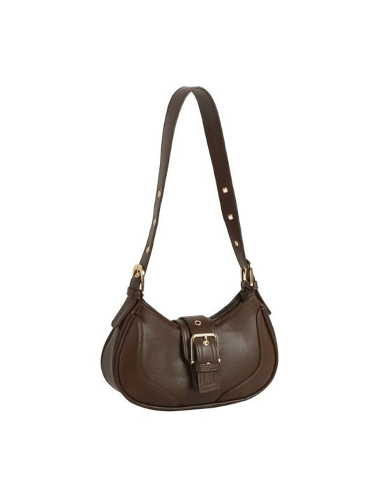 Buckle Baguette Shoulder Bag