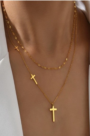 Three Cross Necklace