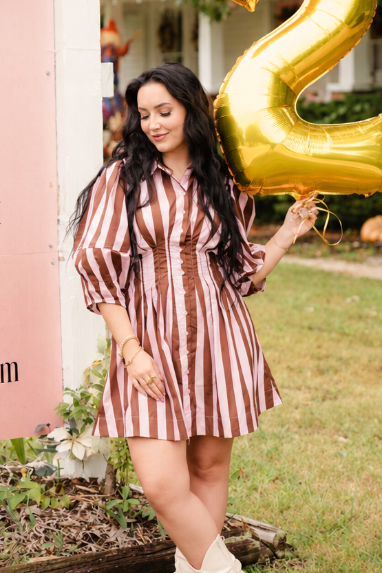 Chocolate Covered Strawberry Mini Dress