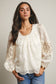 Lace Puff Sleeve Blouse