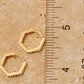 Hexagon Hoop Earrings