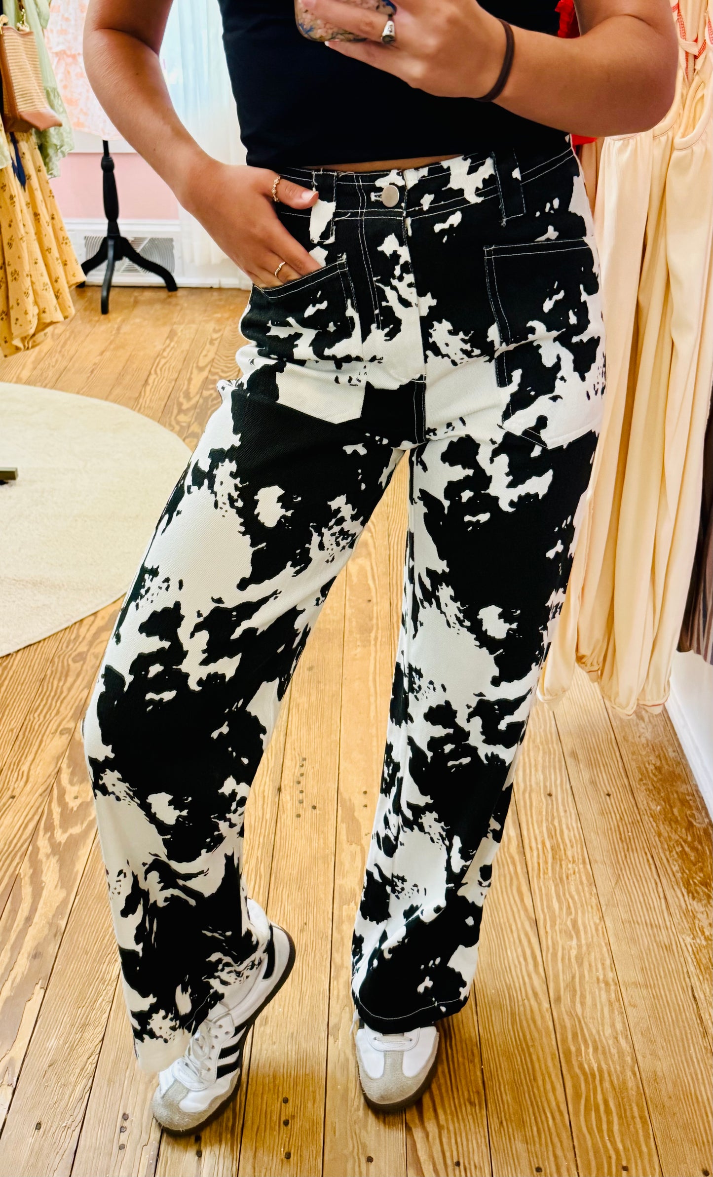 Marlin Cow Print Pants
