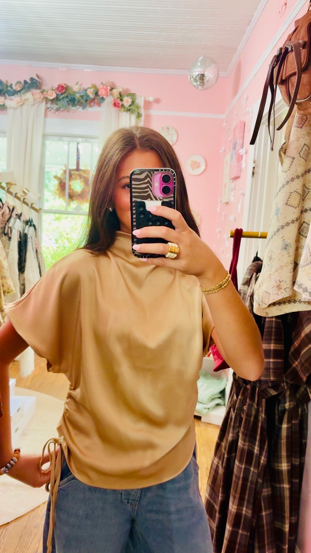 Glamorous Golden Blouse