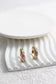Floral Enamel Huggie Hoop Earrings