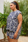 PLUS-Navy Georgia Shorts